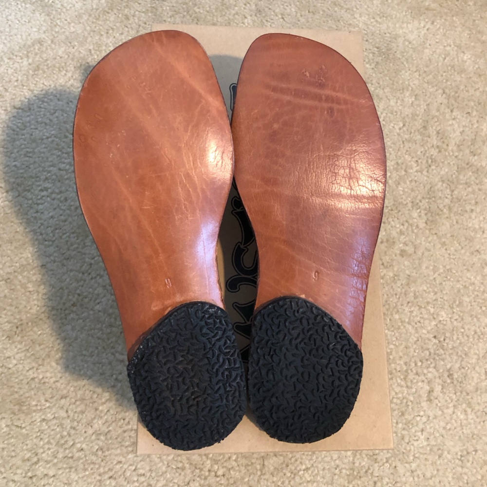 Mystique Boutique Studded Leather Brown Sandals. NIB. Sz 7 & 9 - Picture 5 of 7